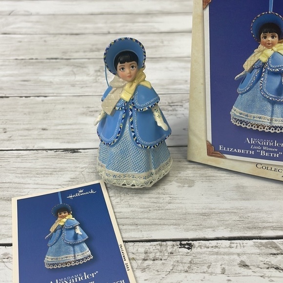 HALLMARK MADAME ALEXANDER “Elizabeth “Beth” March 2003 Christmas Ornament - Picture 2 of 8